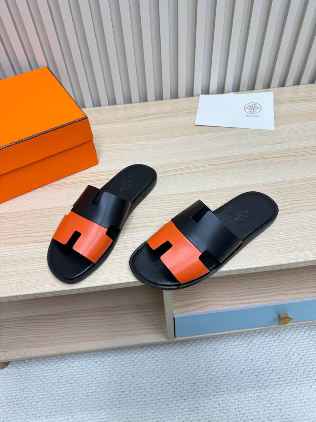 Classic H Slide Sandals – Leather Flat Slides