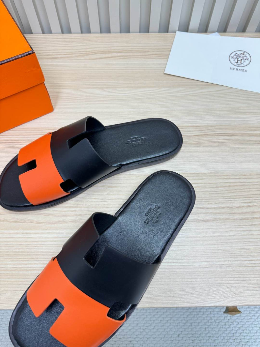 Classic H Slide Sandals – Leather Flat Slides