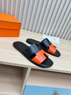 Classic H Slide Sandals – Leather Flat Slides