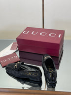 Crystal Embellished Patent Leather Loafers