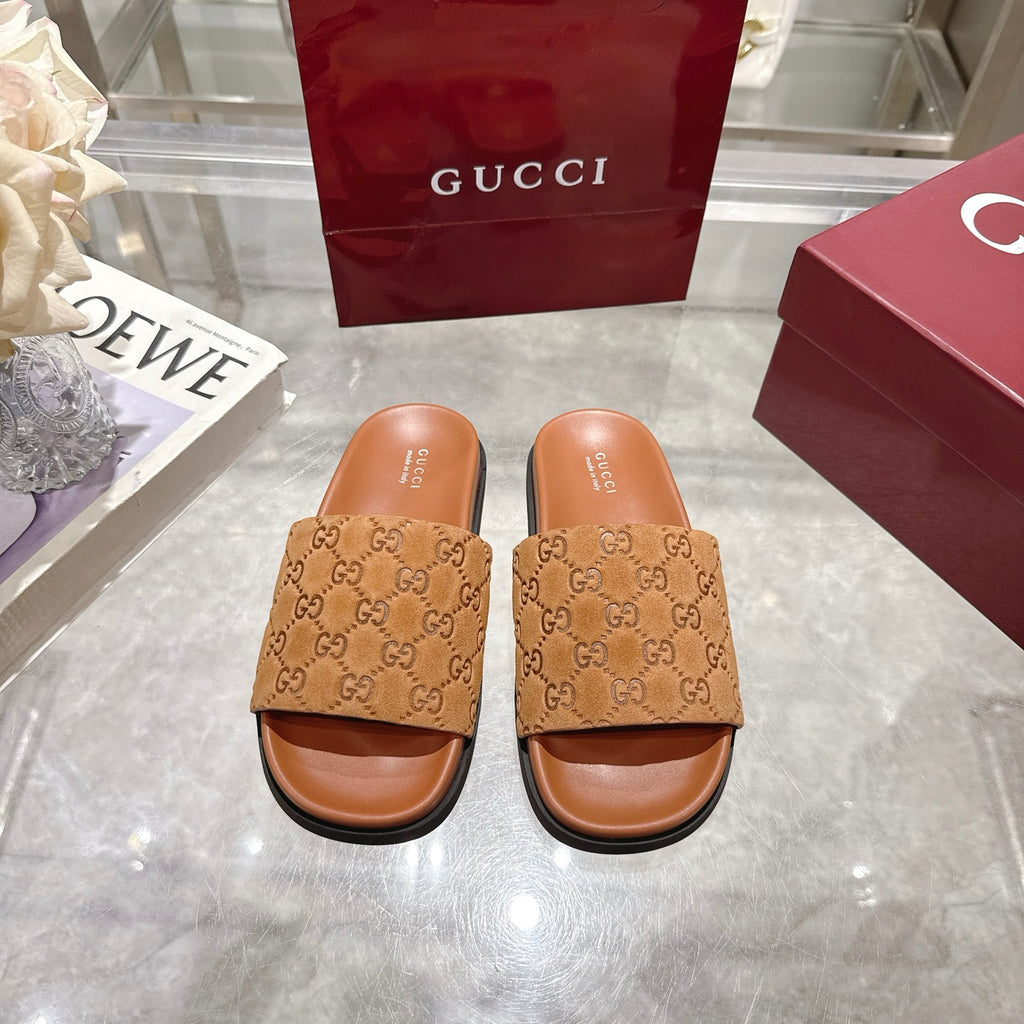 Classic H Slide Sandals – Leather Flat Slides
