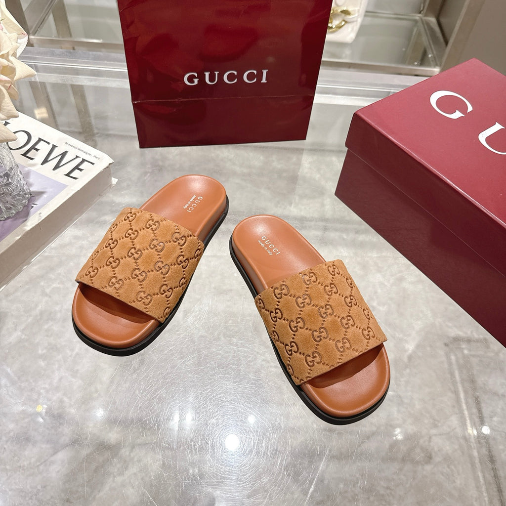Classic H Slide Sandals – Leather Flat Slides