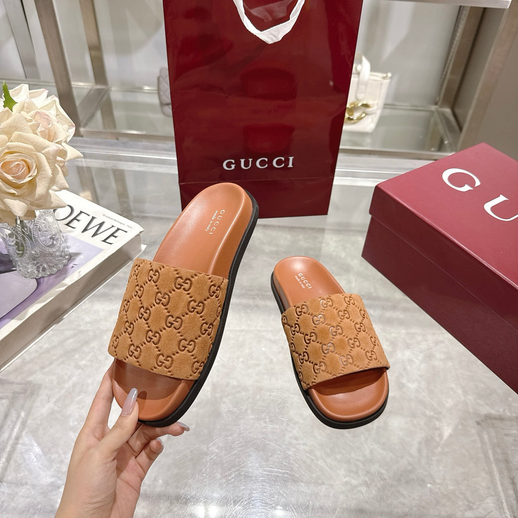 Classic H Slide Sandals – Leather Flat Slides