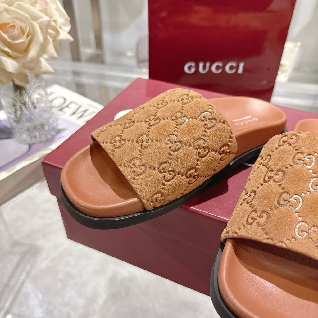 Classic H Slide Sandals – Leather Flat Slides
