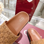Classic H Slide Sandals – Leather Flat Slides
