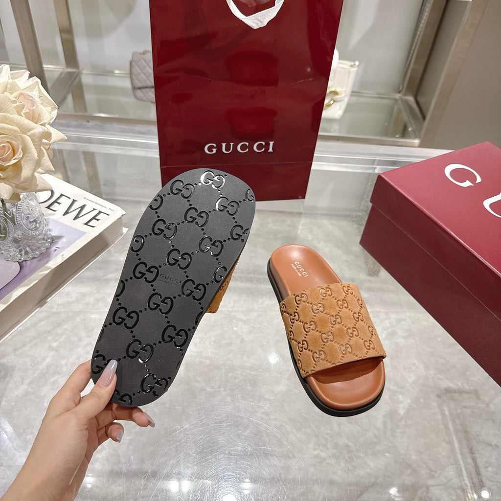 Classic H Slide Sandals – Leather Flat Slides