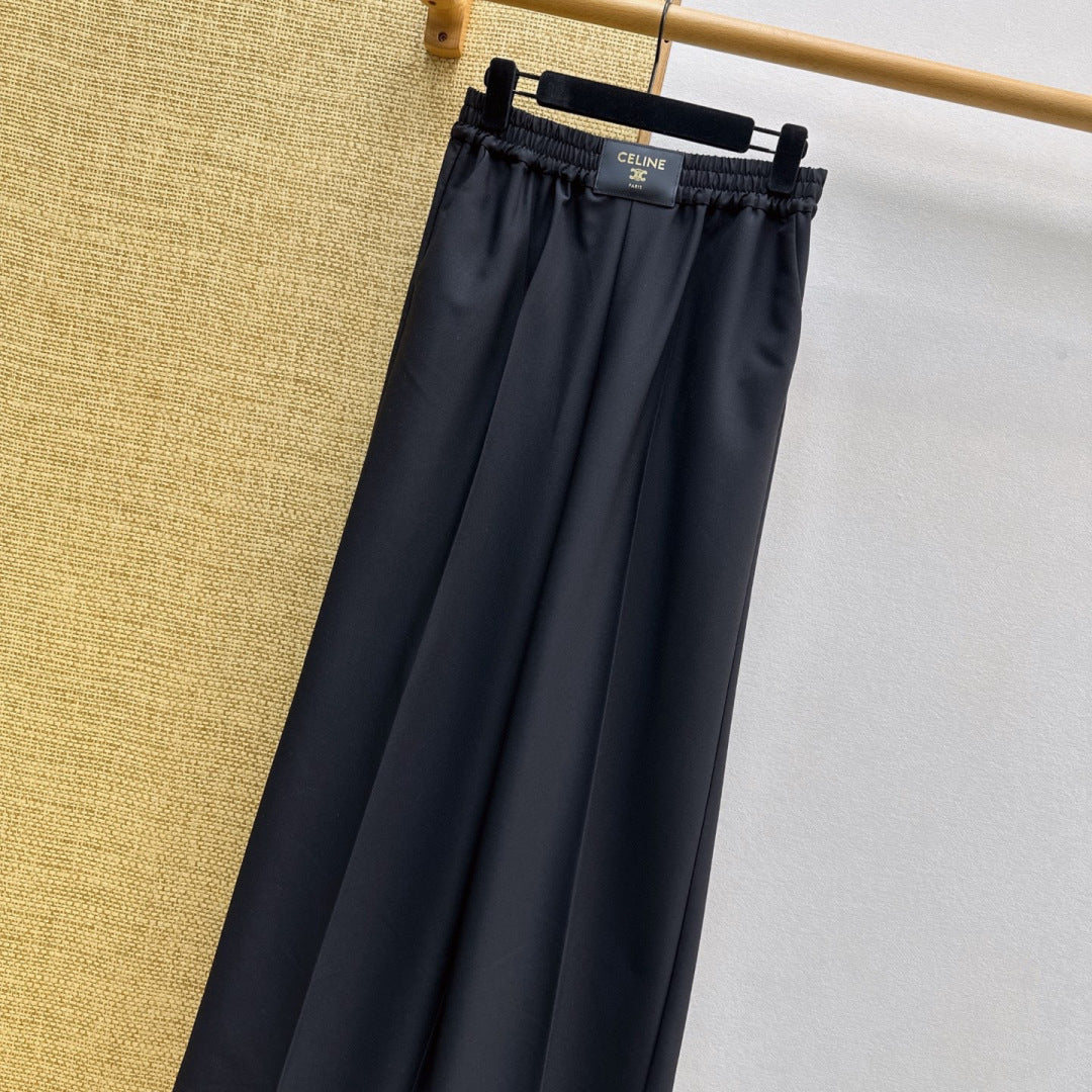 🆕 26SS Spring/Summer Leather-Look Straight-Leg Pants 🖤