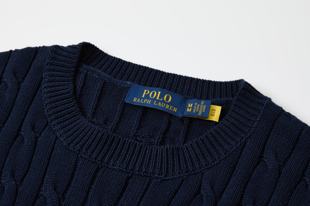 Cable Knit Embroidered Po T-Shirt