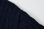 Cable Knit Embroidered Po T-Shirt