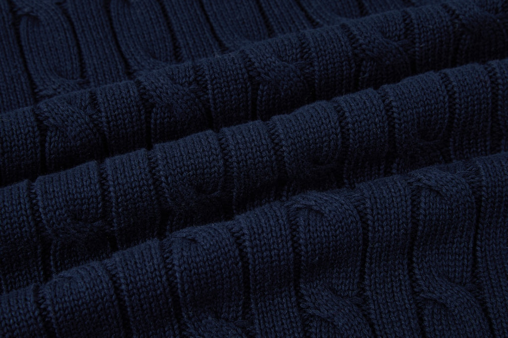 Cable Knit Embroidered Po T-Shirt