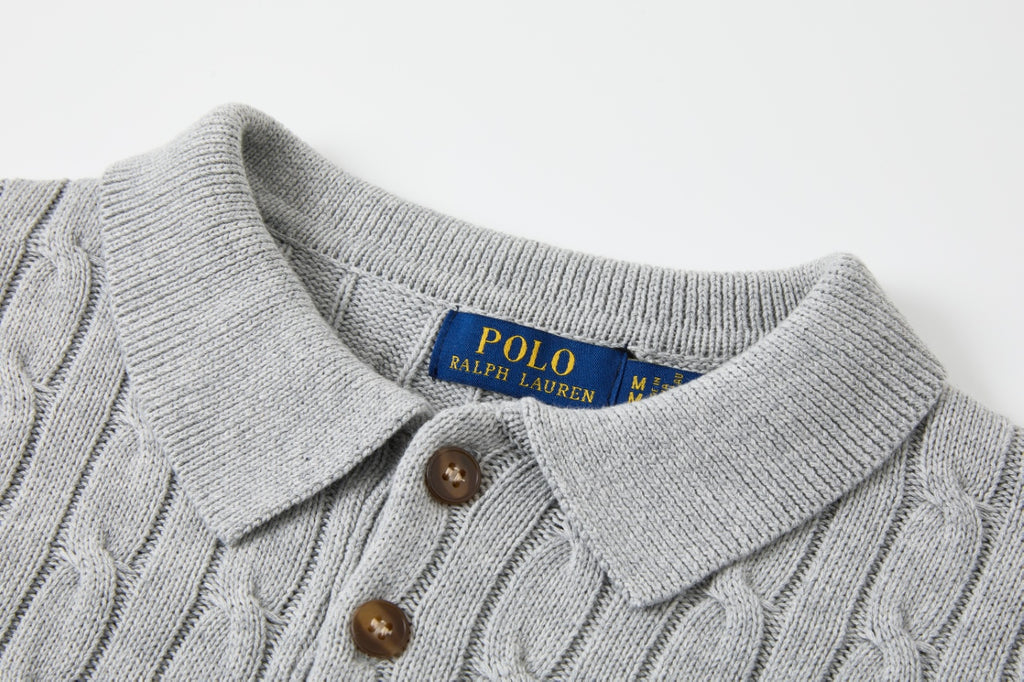 Cable Knit Embroidered P T-Shirt