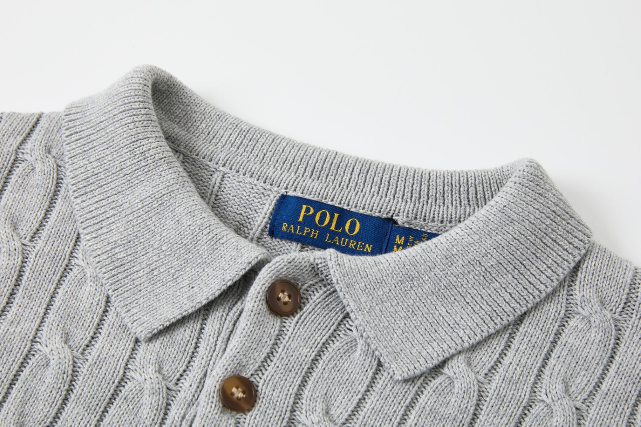 Cable Knit Embroidered P T-Shirt