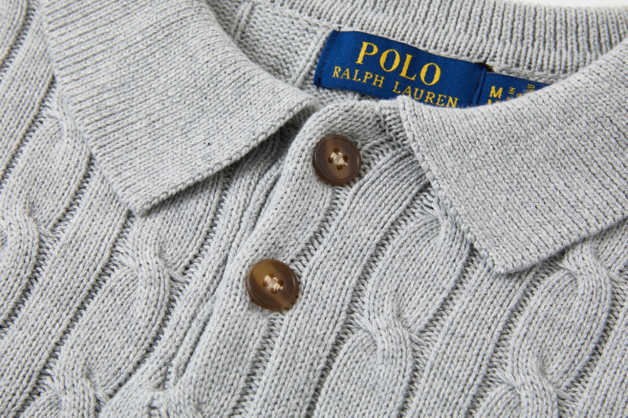 Cable Knit Embroidered P T-Shirt