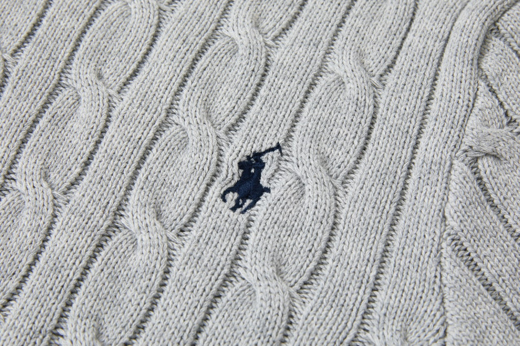 Cable Knit Embroidered P T-Shirt