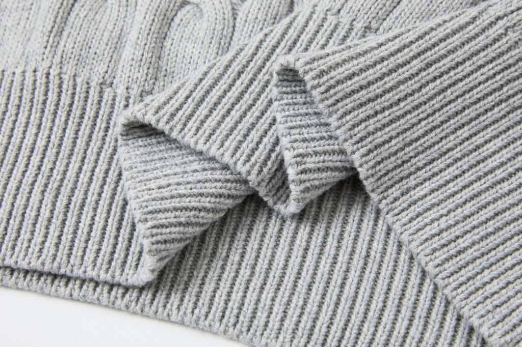Cable Knit Embroidered P T-Shirt