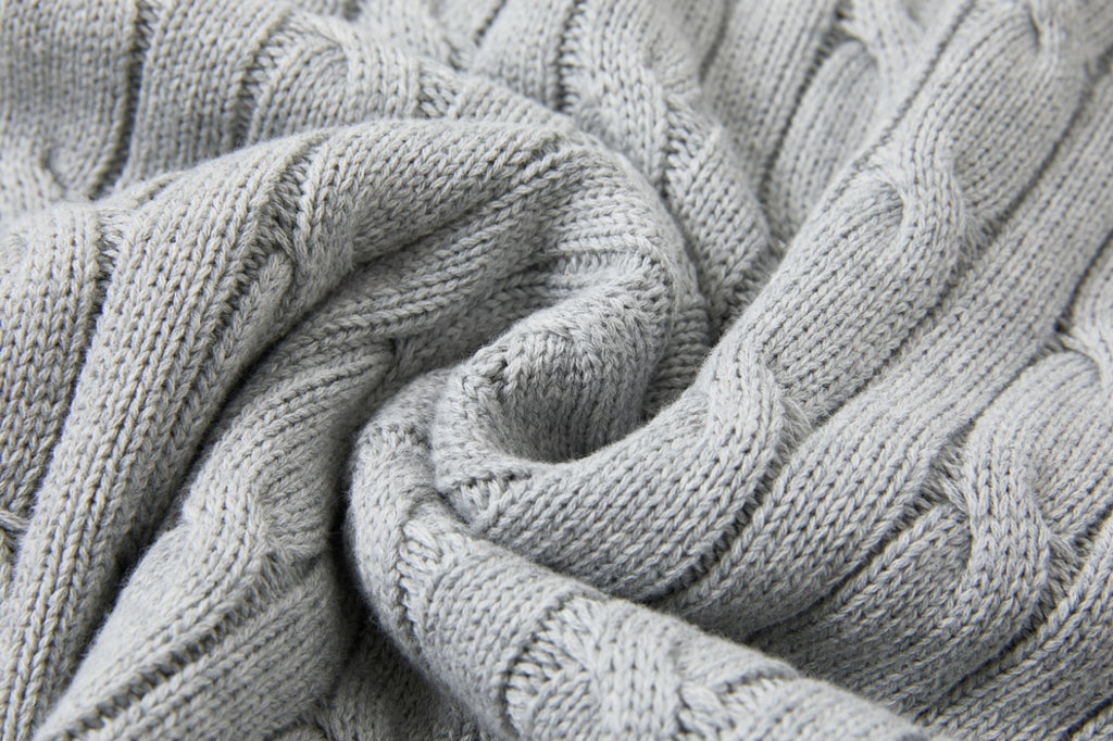 Cable Knit Embroidered P T-Shirt