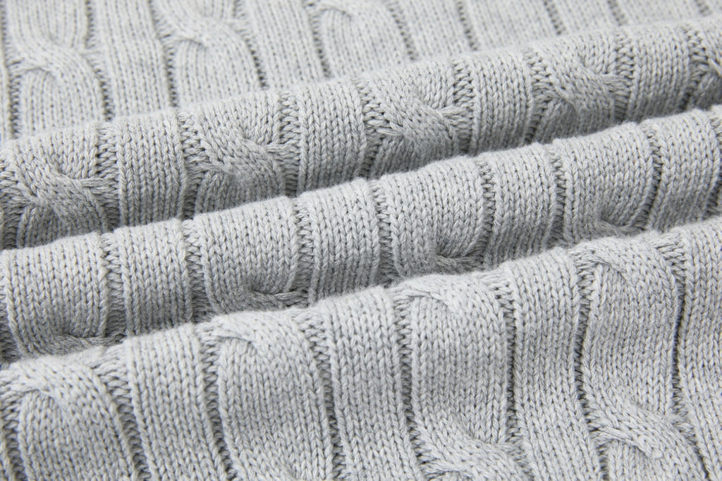 Cable Knit Embroidered P T-Shirt