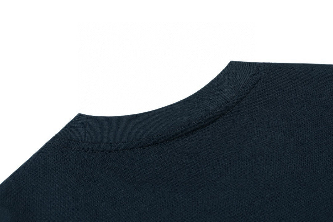 Distressed Logo Cotton T-Shirt