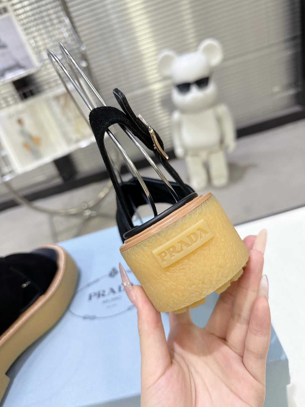 Suede Summer Chunky Sole Slides