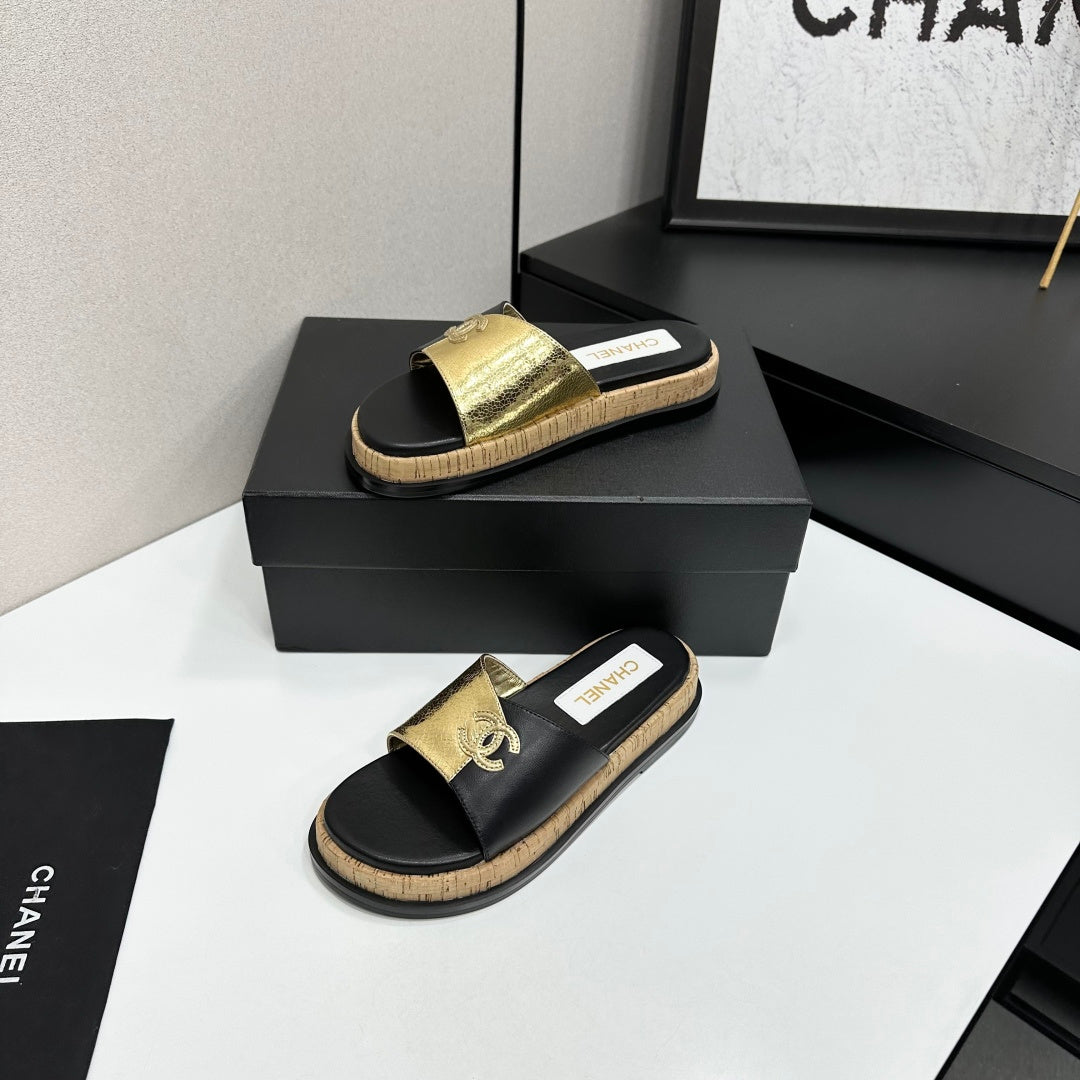 Premium Sheep Leather Platform Sandals