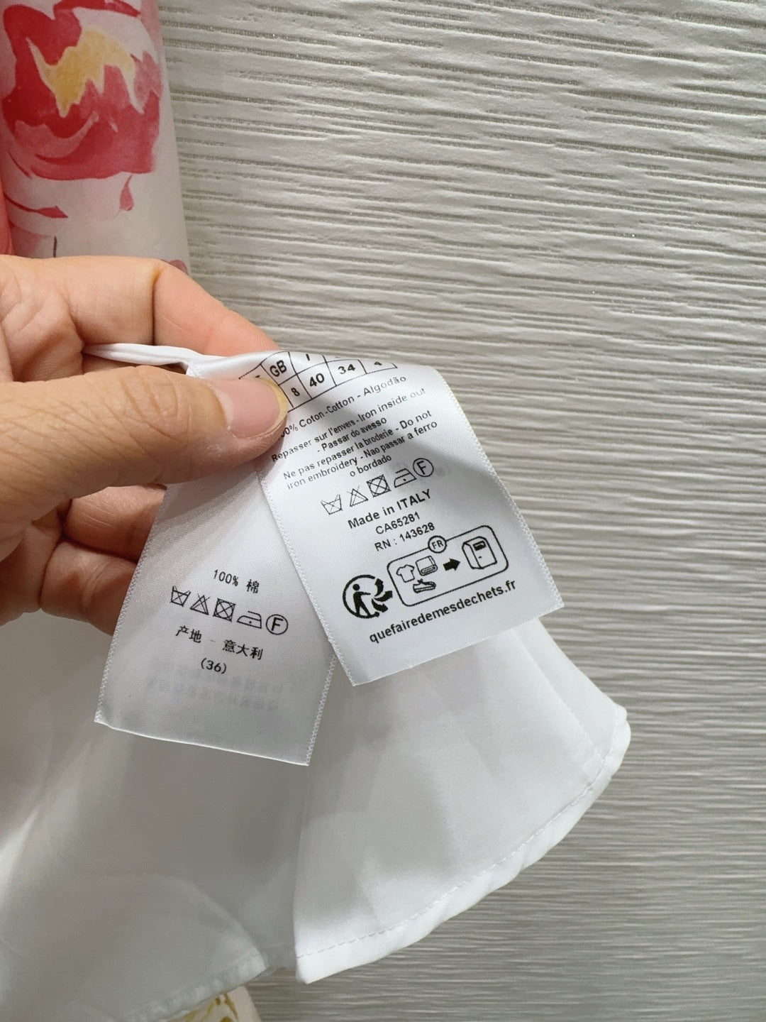 D - Elegant Printed Shirt Dress