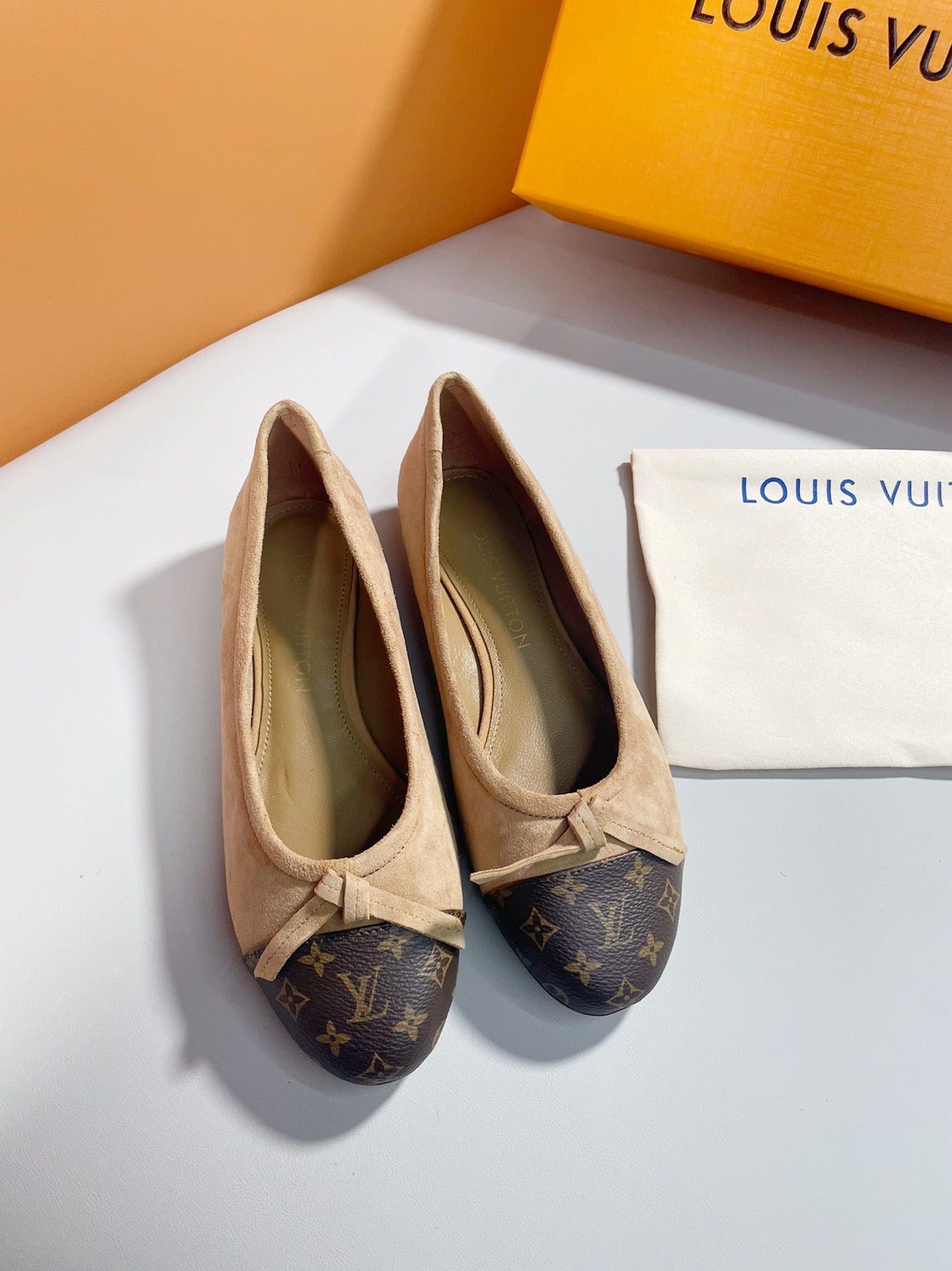 Monogram Ballet Flats | Elegant Everyday Slip-On Shoes