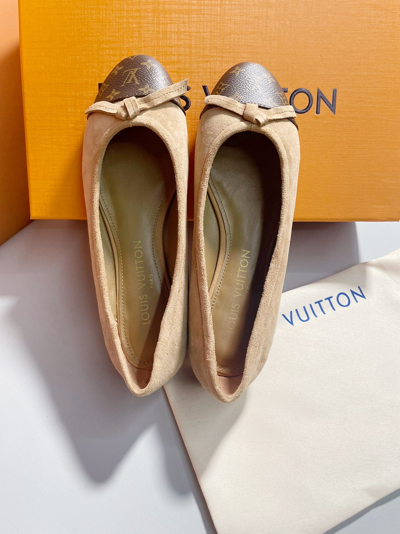 Monogram Ballet Flats | Elegant Everyday Slip-On Shoes