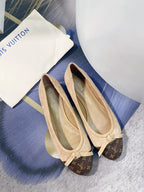 Monogram Ballet Flats | Elegant Everyday Slip-On Shoes