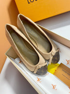 Monogram Ballet Flats | Elegant Everyday Slip-On Shoes