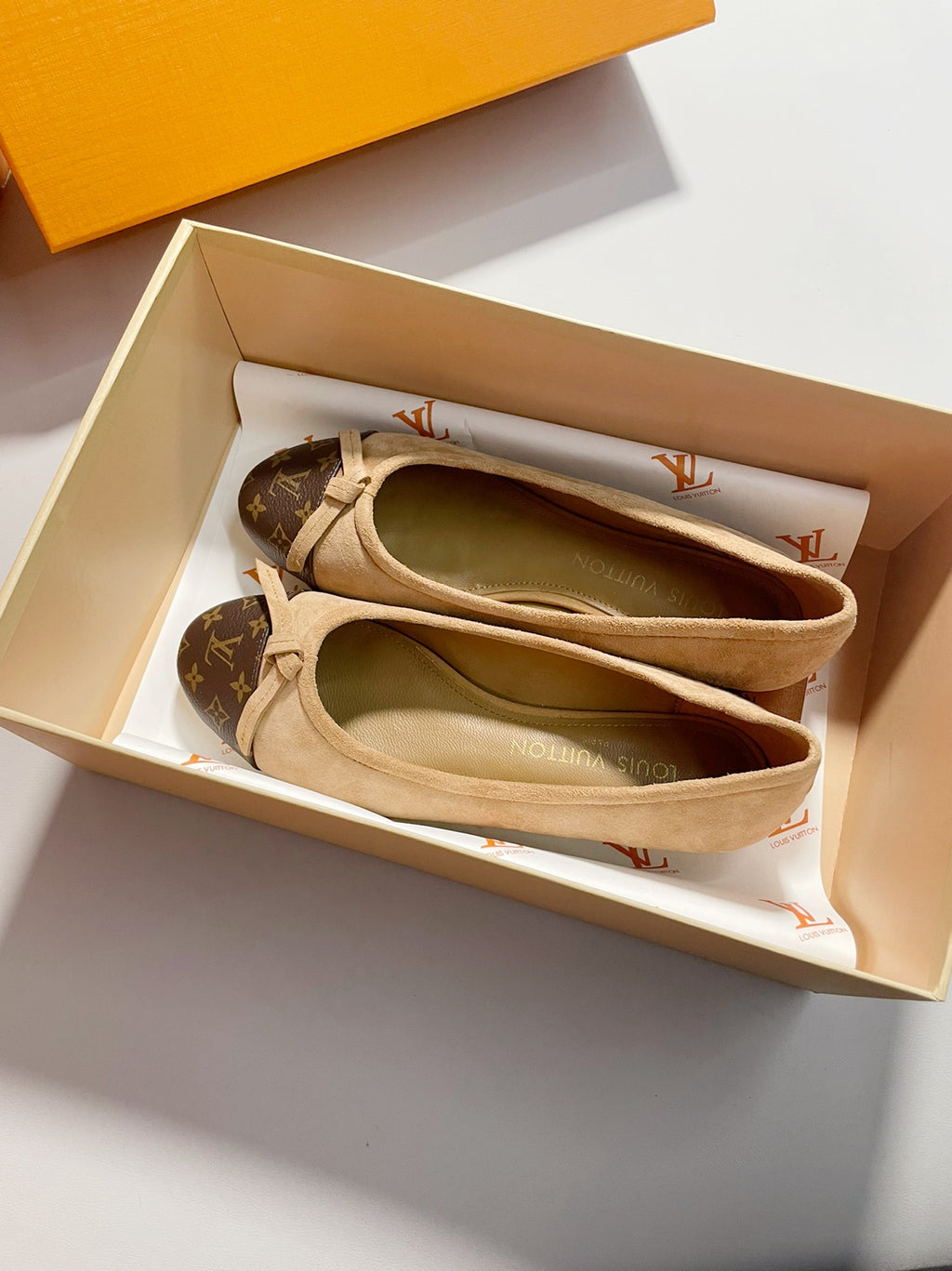 Monogram Ballet Flats | Elegant Everyday Slip-On Shoes