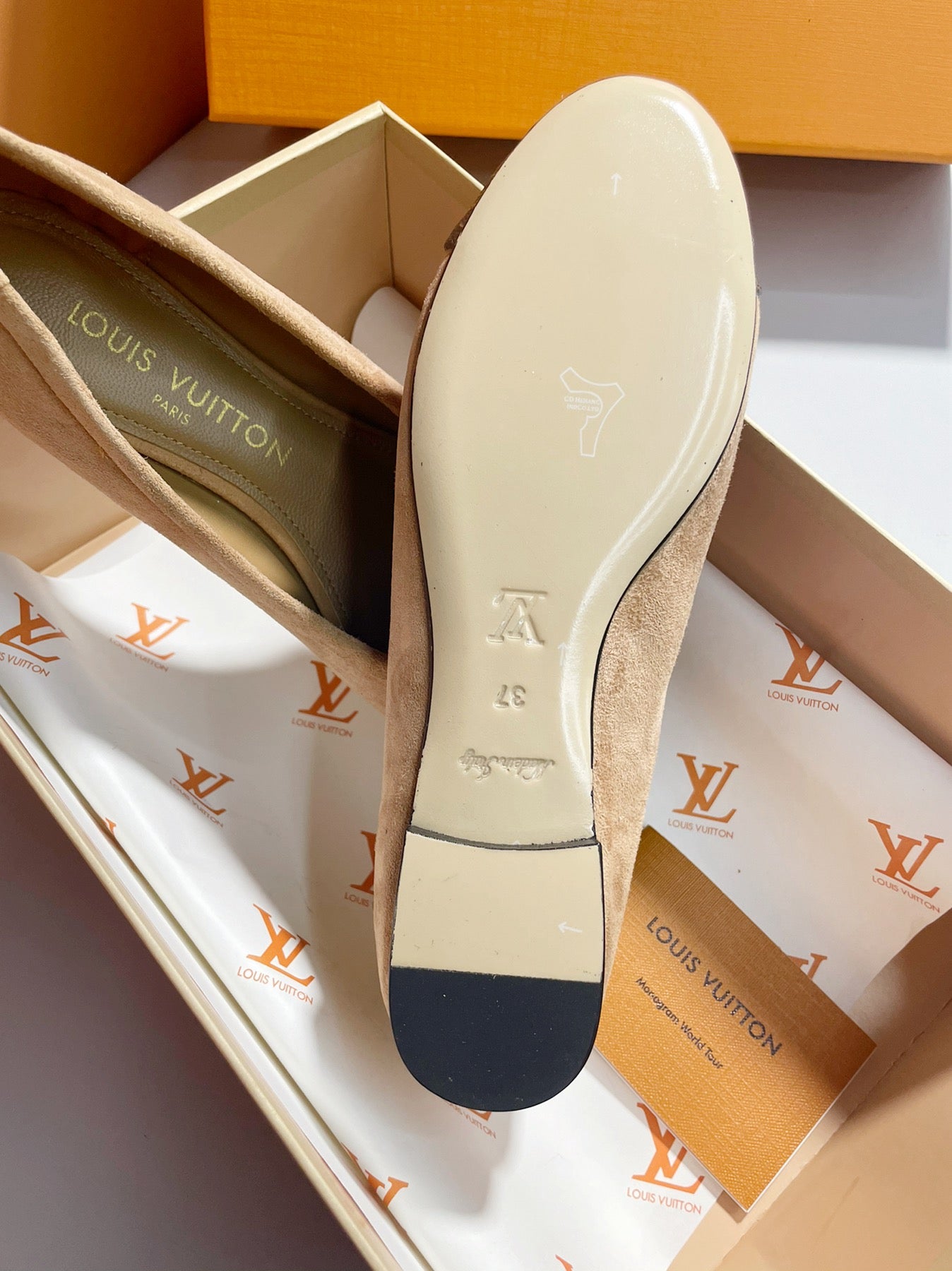 Monogram Ballet Flats | Elegant Everyday Slip-On Shoes