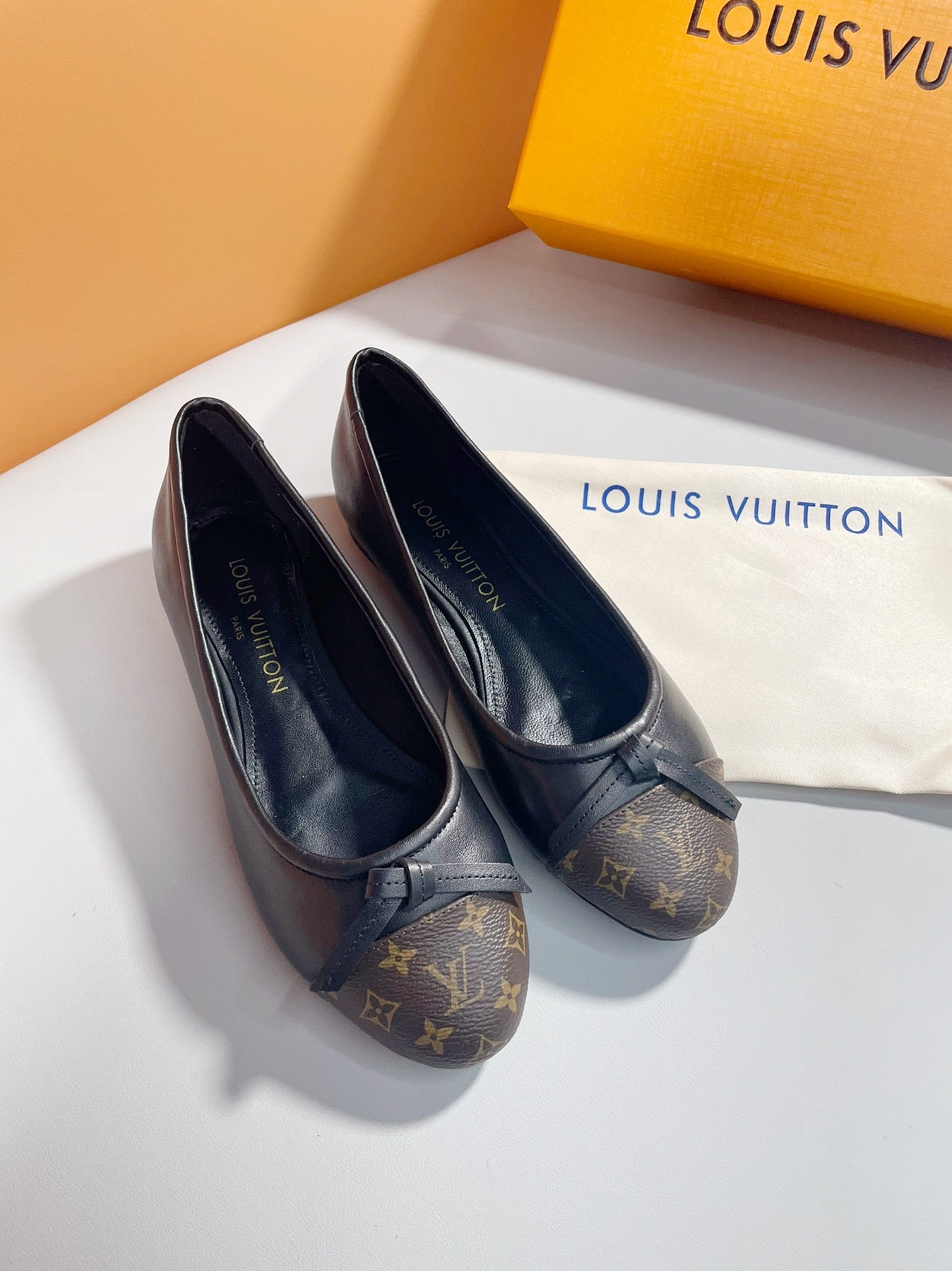 Monogram Ballet Flats | Elegant Everyday Slip-On Shoes
