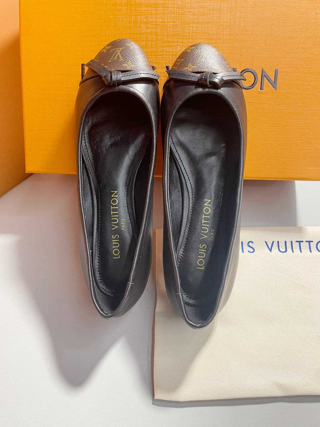Monogram Ballet Flats | Elegant Everyday Slip-On Shoes