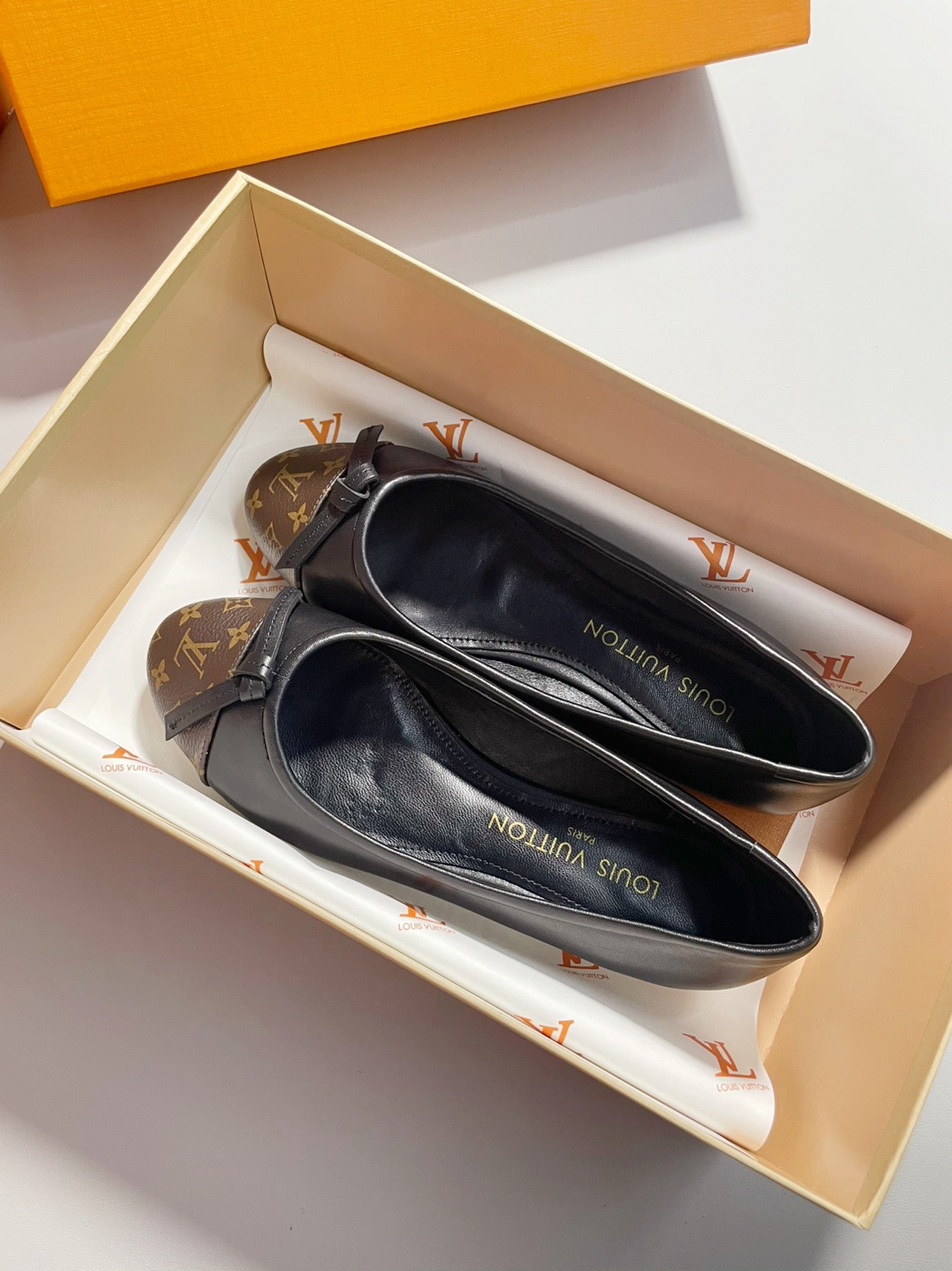 Monogram Ballet Flats | Elegant Everyday Slip-On Shoes