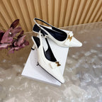Triomphe Pointed Toe Kitten Heels