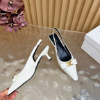 Triomphe Pointed Toe Kitten Heels