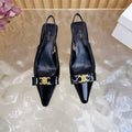 Triomphe Pointed Toe Kitten Heels