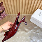 Triomphe Pointed Toe Kitten Heels
