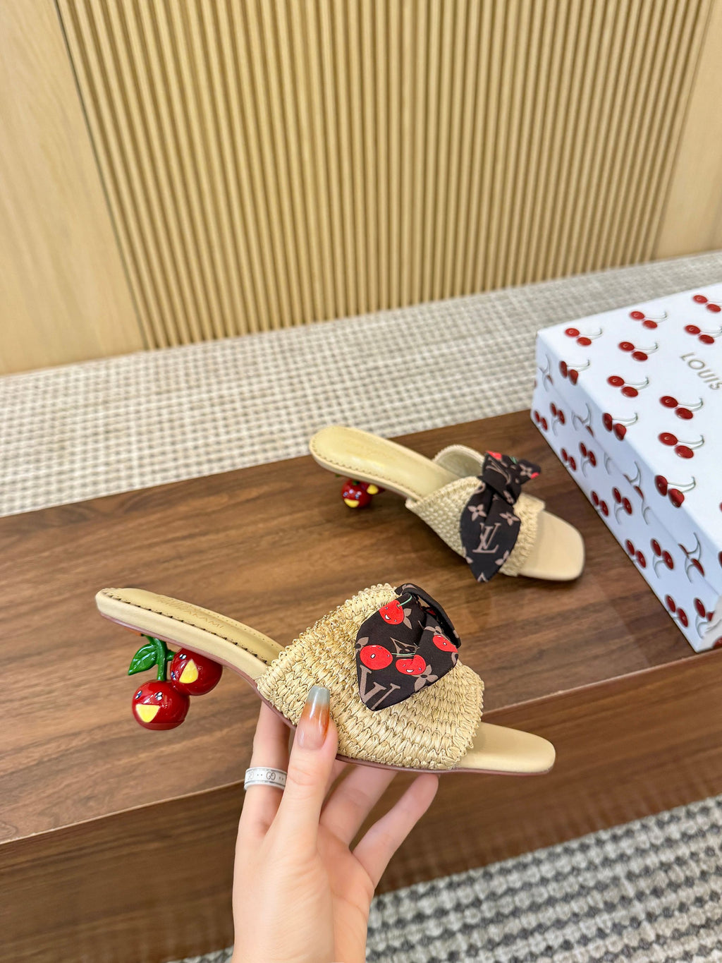 Handwoven Cherry Sandals