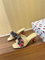 Handwoven Cherry Sandals