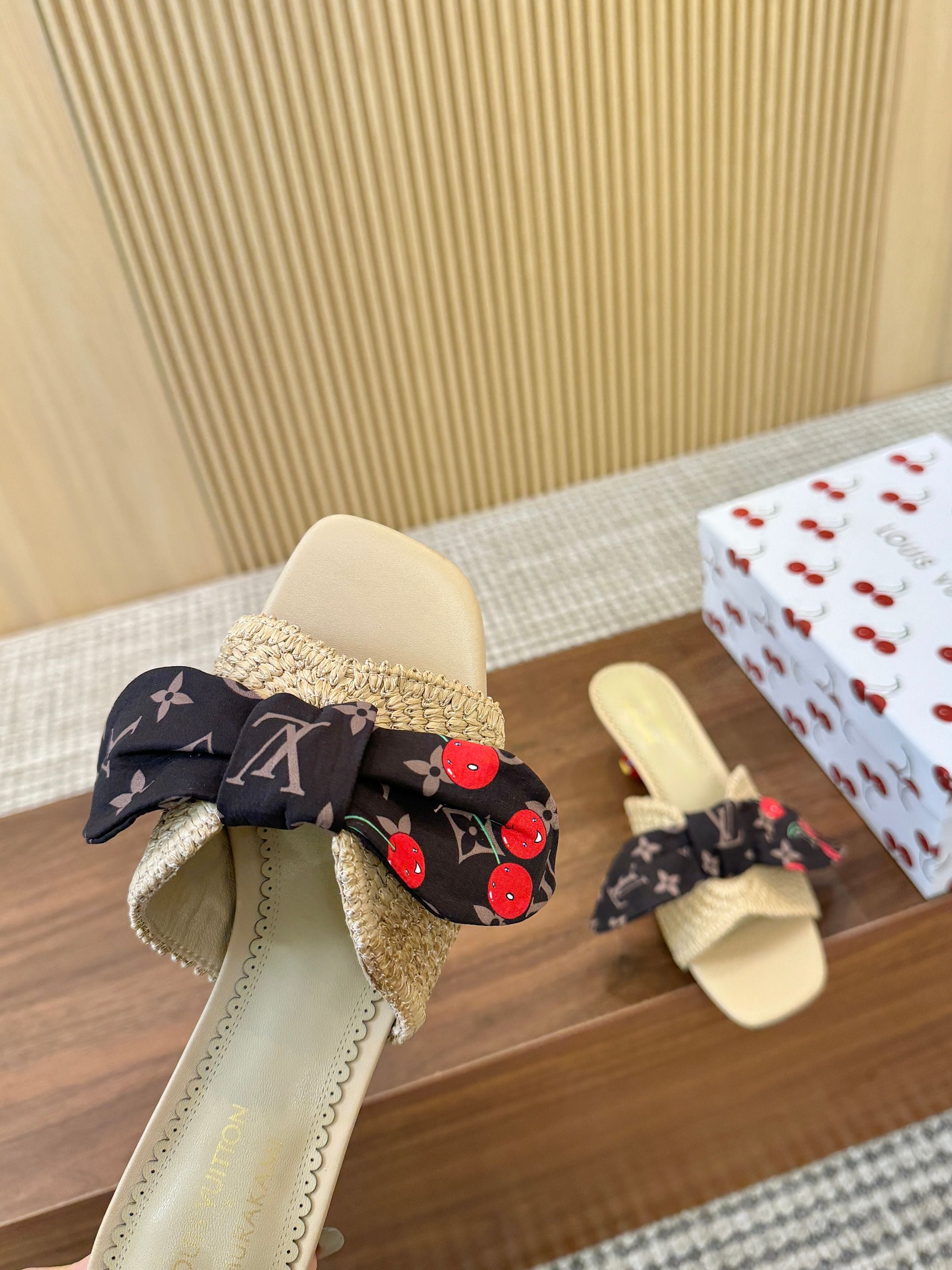 Handwoven Cherry Sandals