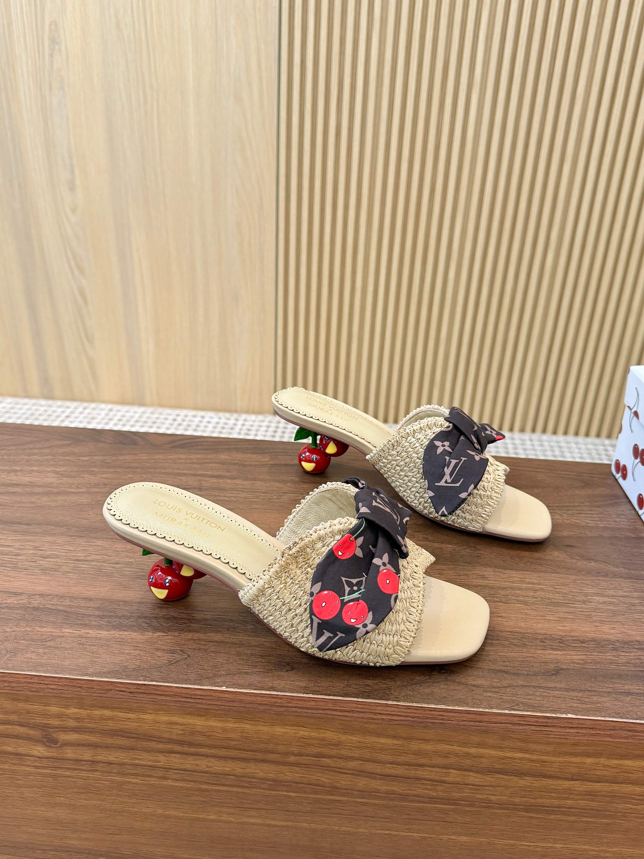 Handwoven Cherry Sandals