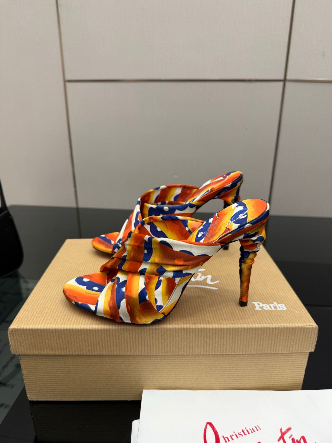 Red Sole Rose Heels | Satin Stiletto Sandals