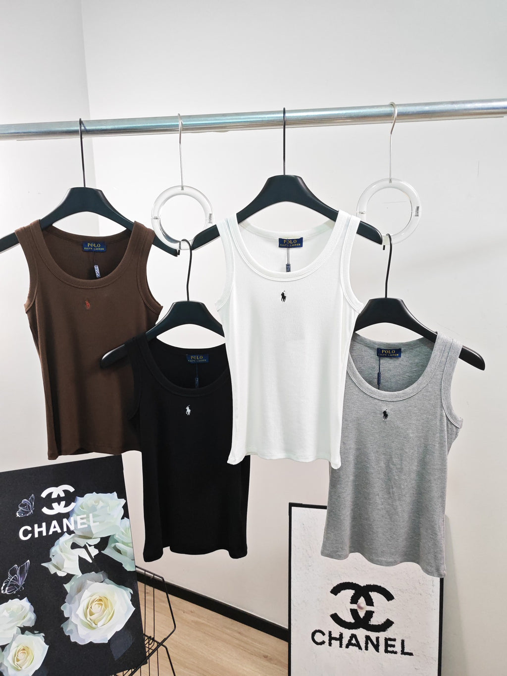 P Embroidered Logo Tank Top