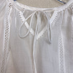 French Embroidered Linen Blouse | Lightweight Summer Shirt