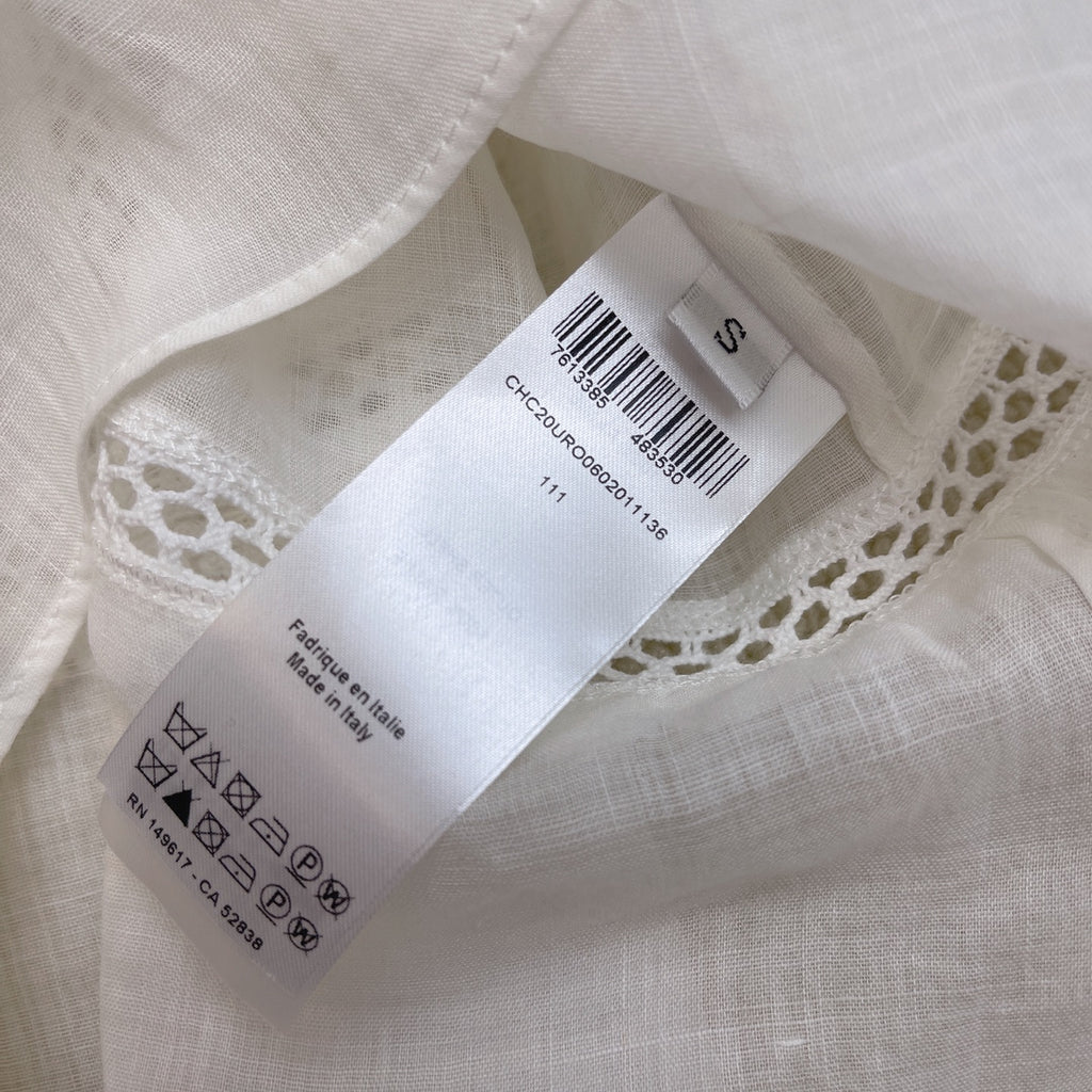 French Embroidered Linen Blouse | Lightweight Summer Shirt