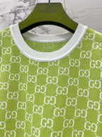Monogram Knit Dress | Short Sleeve Sweater Dress