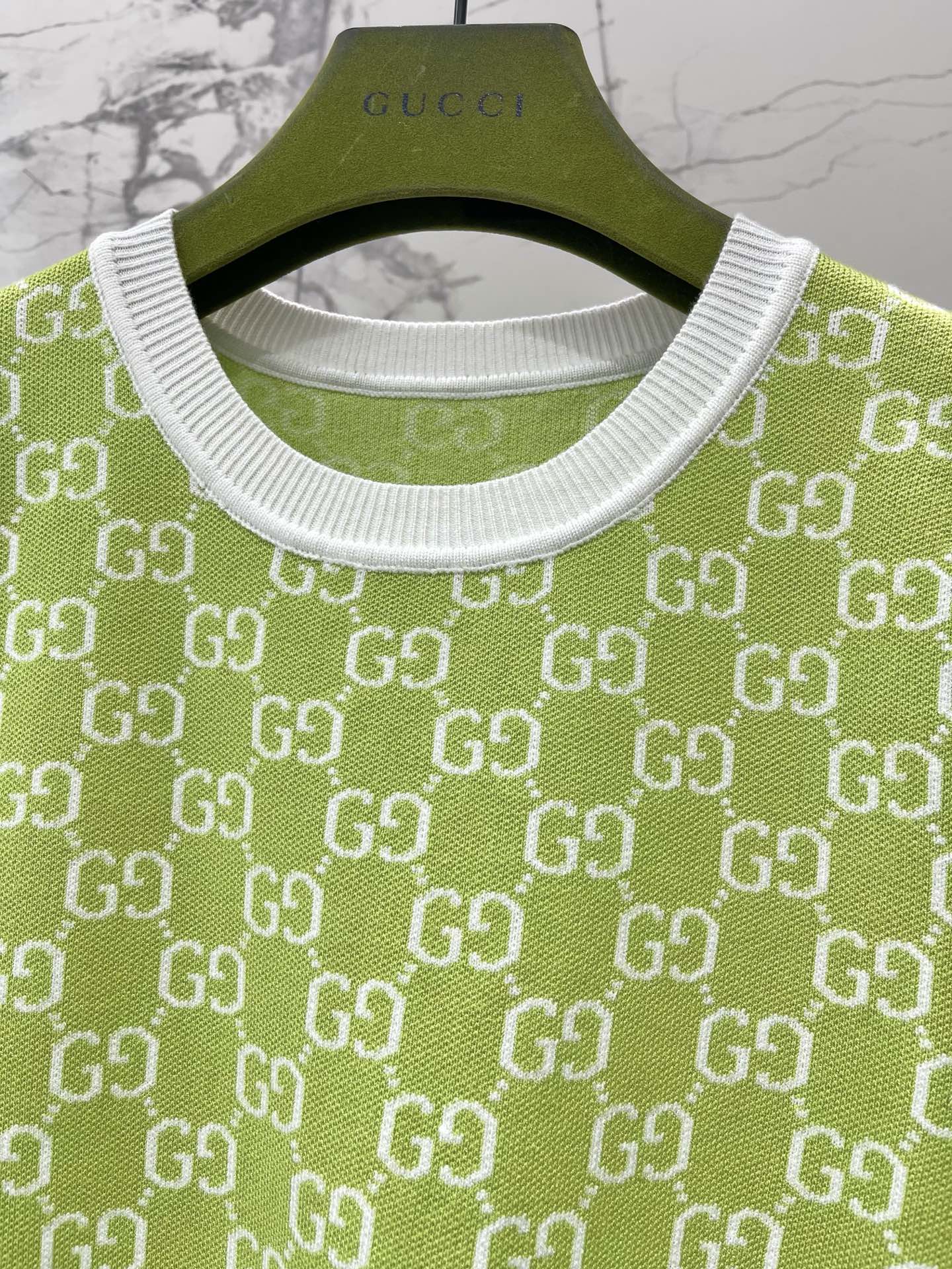 Monogram Knit Dress | Short Sleeve Sweater Dress