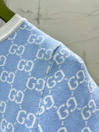 Monogram Knit Dress | Short Sleeve Sweater Dress
