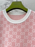 Monogram Knit Dress | Short Sleeve Sweater Dress